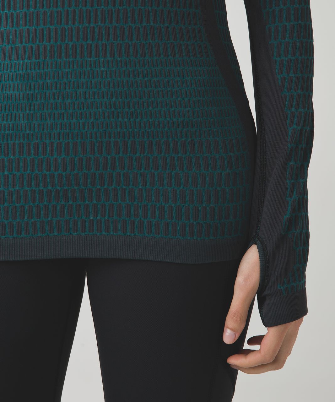 Lululemon About That Base Tight - Black / Forage Teal - lulu fanatics