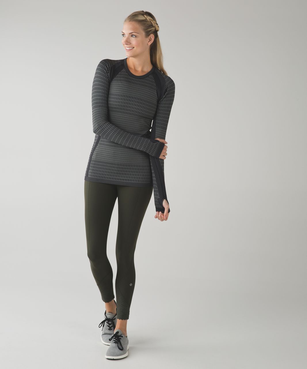 Lululemon About That Base Long Sleeve - Black / Slate