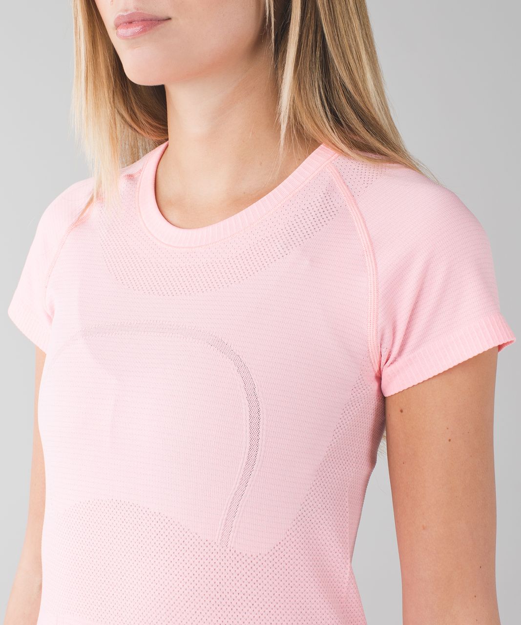 Lululemon Swiftly Tech Short Sleeve Crew - Heathered Bleached Coral