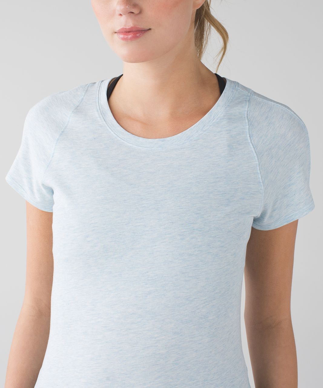 Lululemon Let Be Short Sleeve Tee - Heathered Caspian Blue