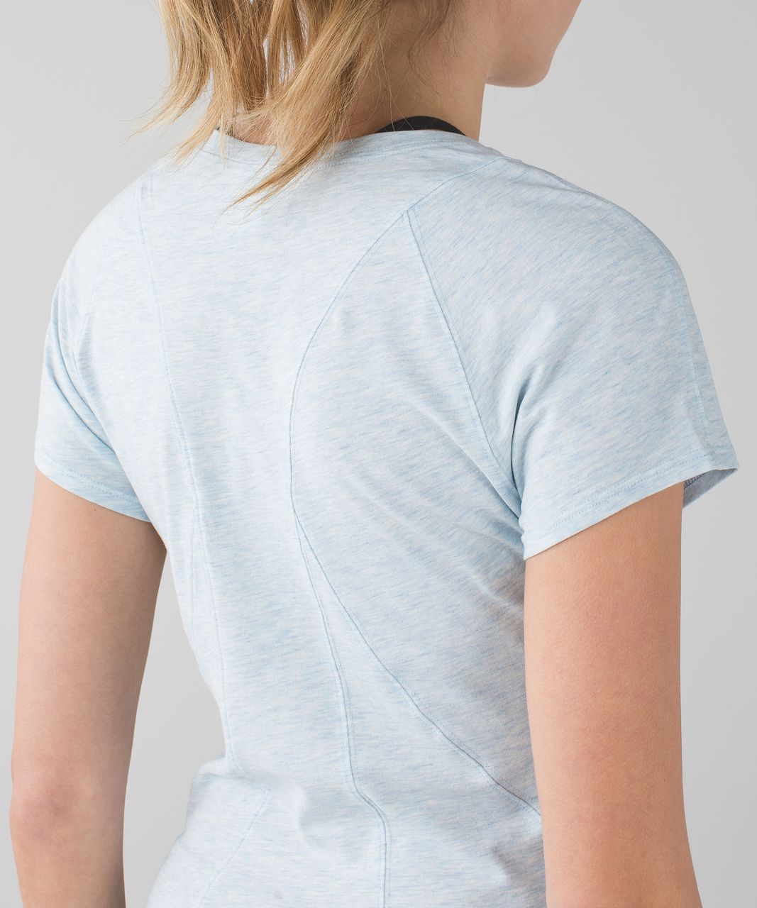 Lululemon Let Be Short Sleeve Tee - Heathered Caspian Blue