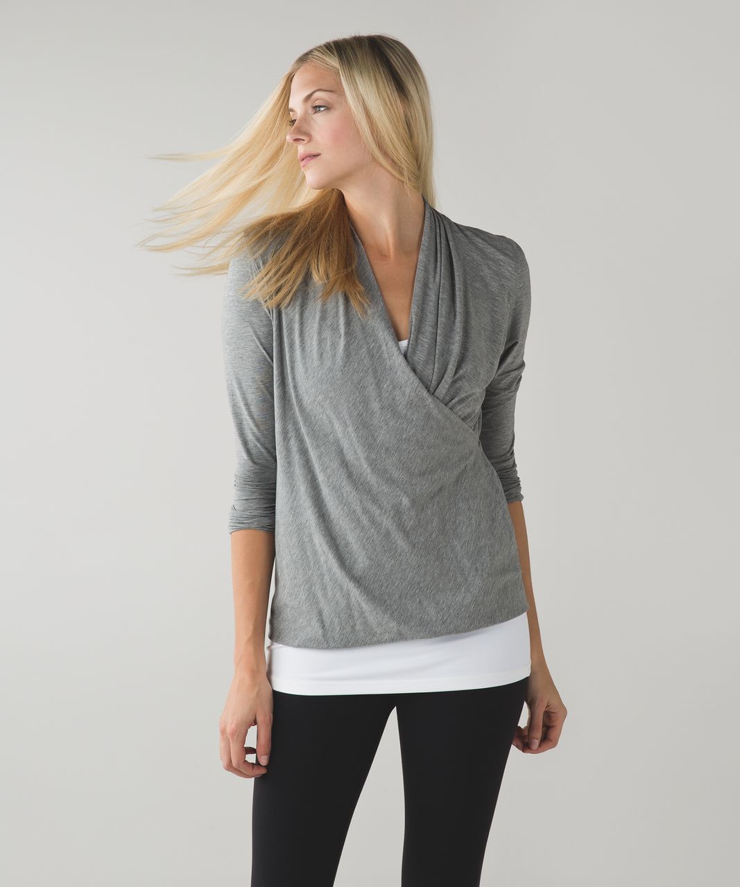 Lululemon Radiant Long Sleeve - Heathered Medium Grey