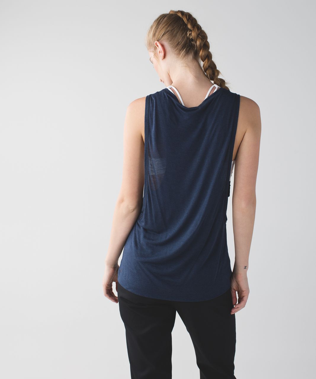 Lululemon Take It Easy Tank - Heathered Mod Naval Blue