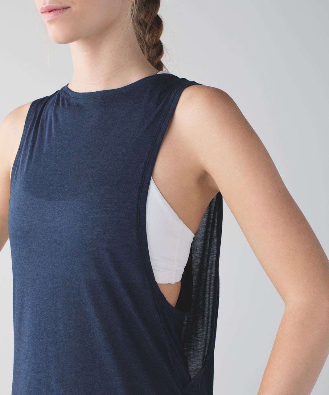 Lululemon Take It Easy Tank - Heathered Mod Naval Blue