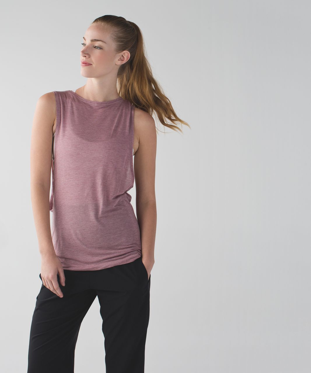 Lululemon Take It Easy Tank - Heathered Mod Chalky Rose