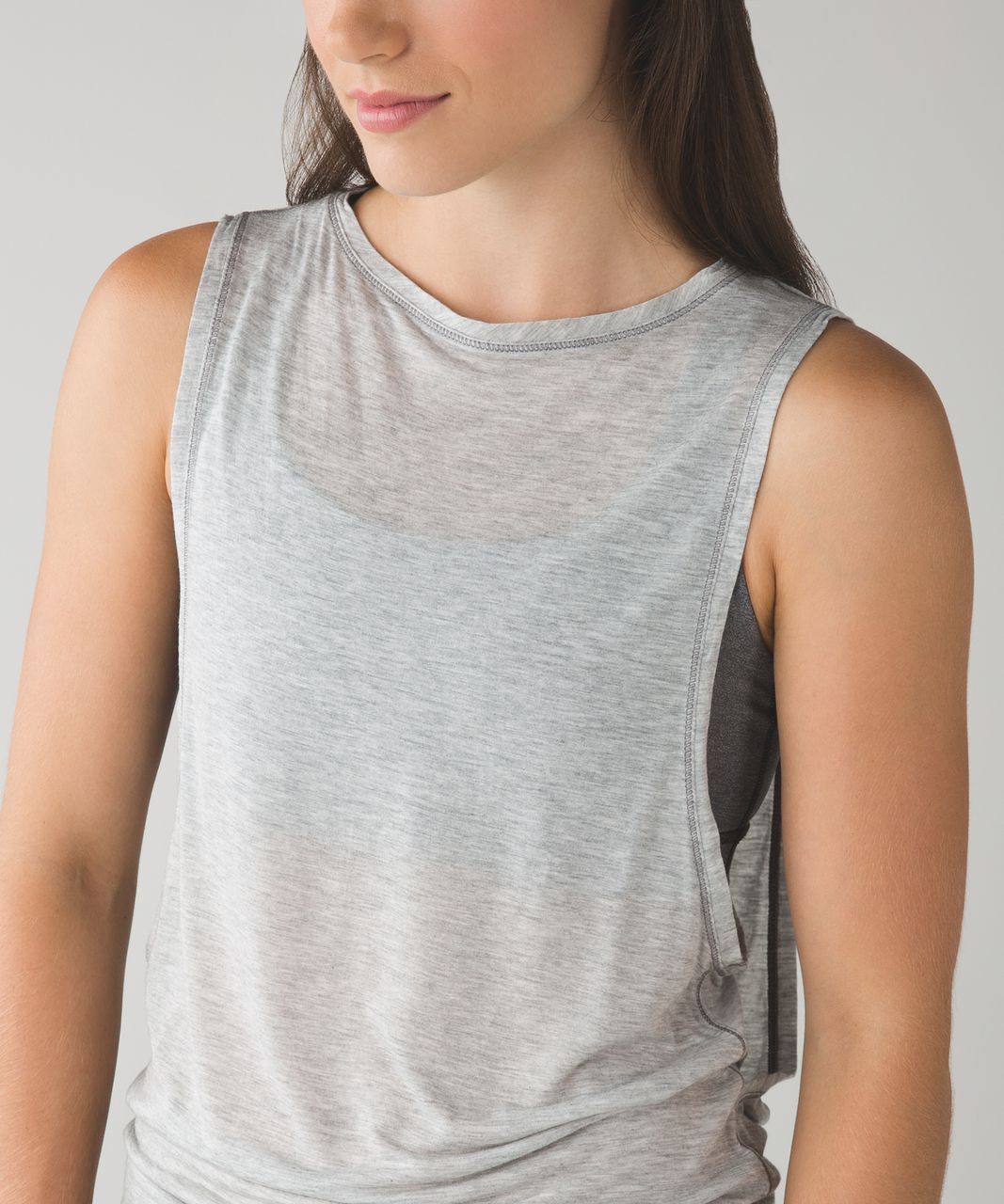 Lululemon Take It Easy Tank - Heathered Mod Light Grey