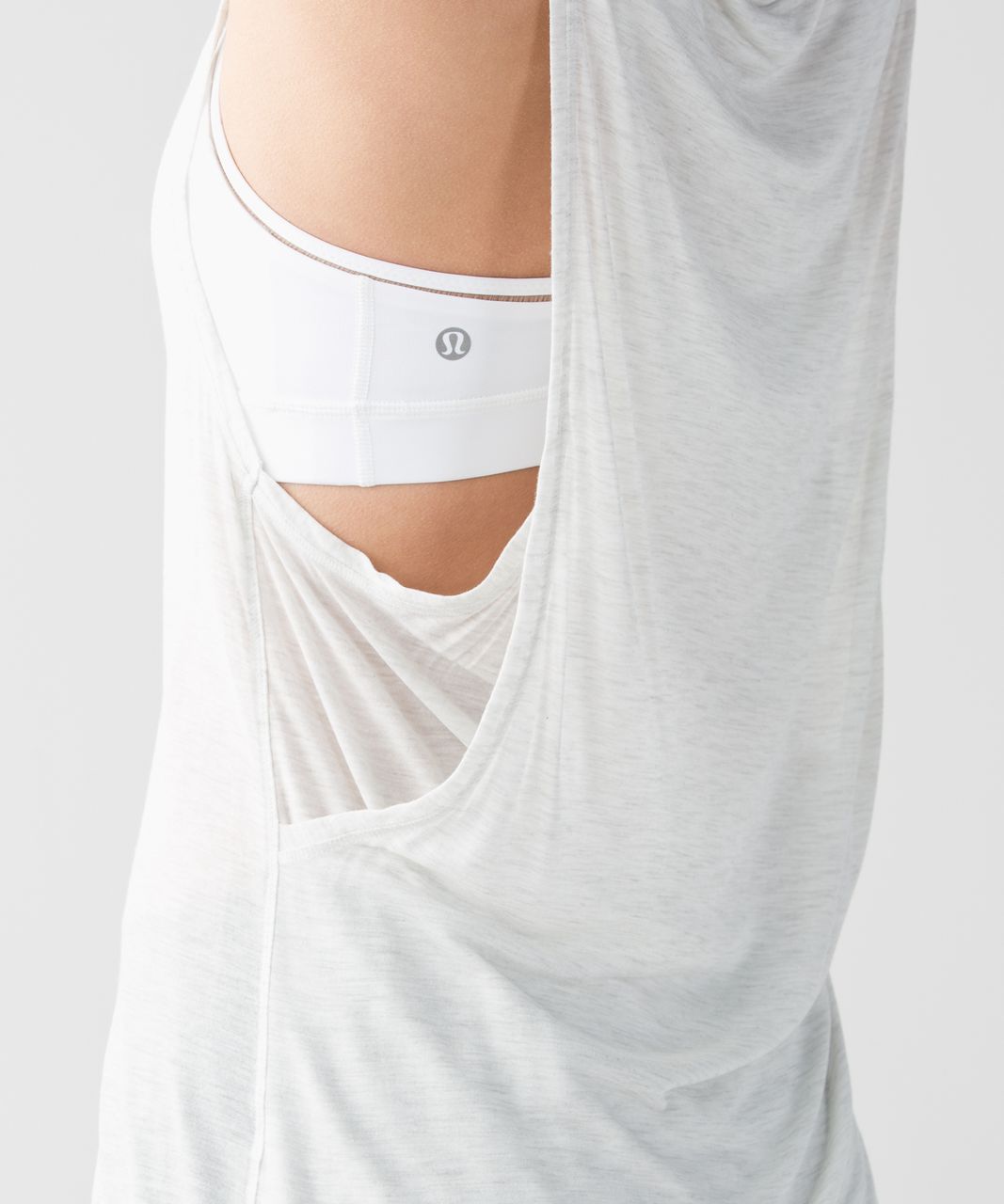 Lululemon Take It Easy Tank - Heathered Mod White