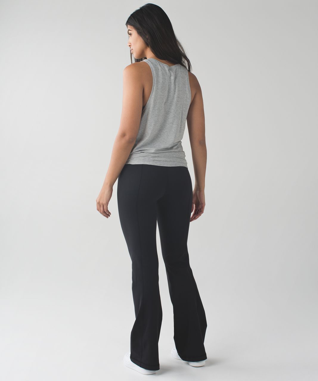 Lululemon Tie & Go Tank - Mini Stripe Heathered Medium Grey Angel Wing