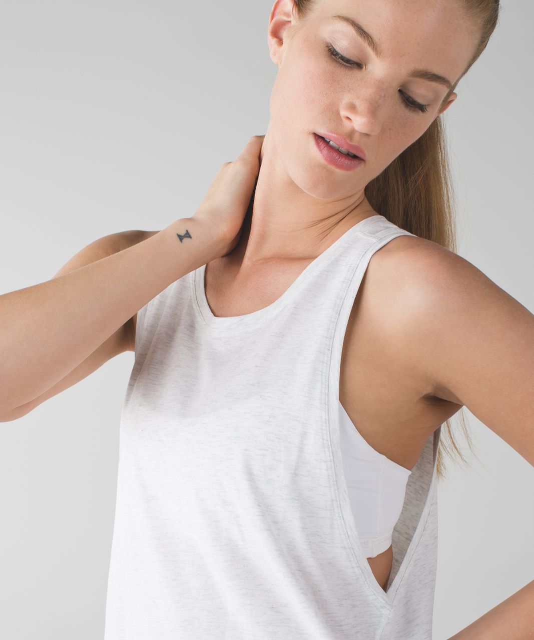 Lululemon Tie & Go Tank - Heathered White