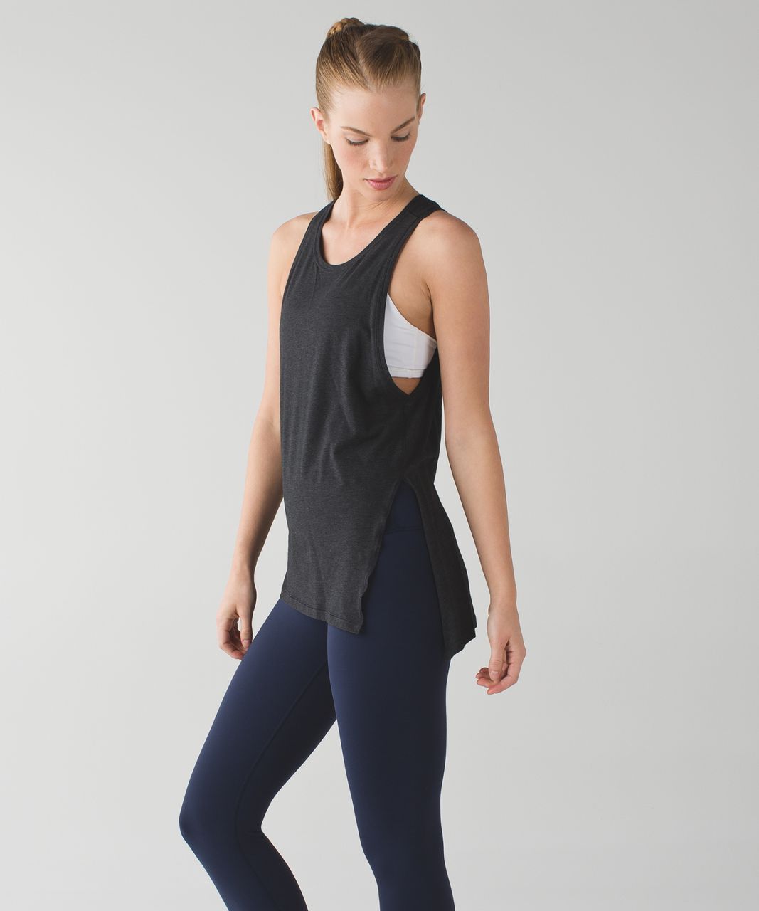 Lululemon Tie & Go Tank - Heathered Black