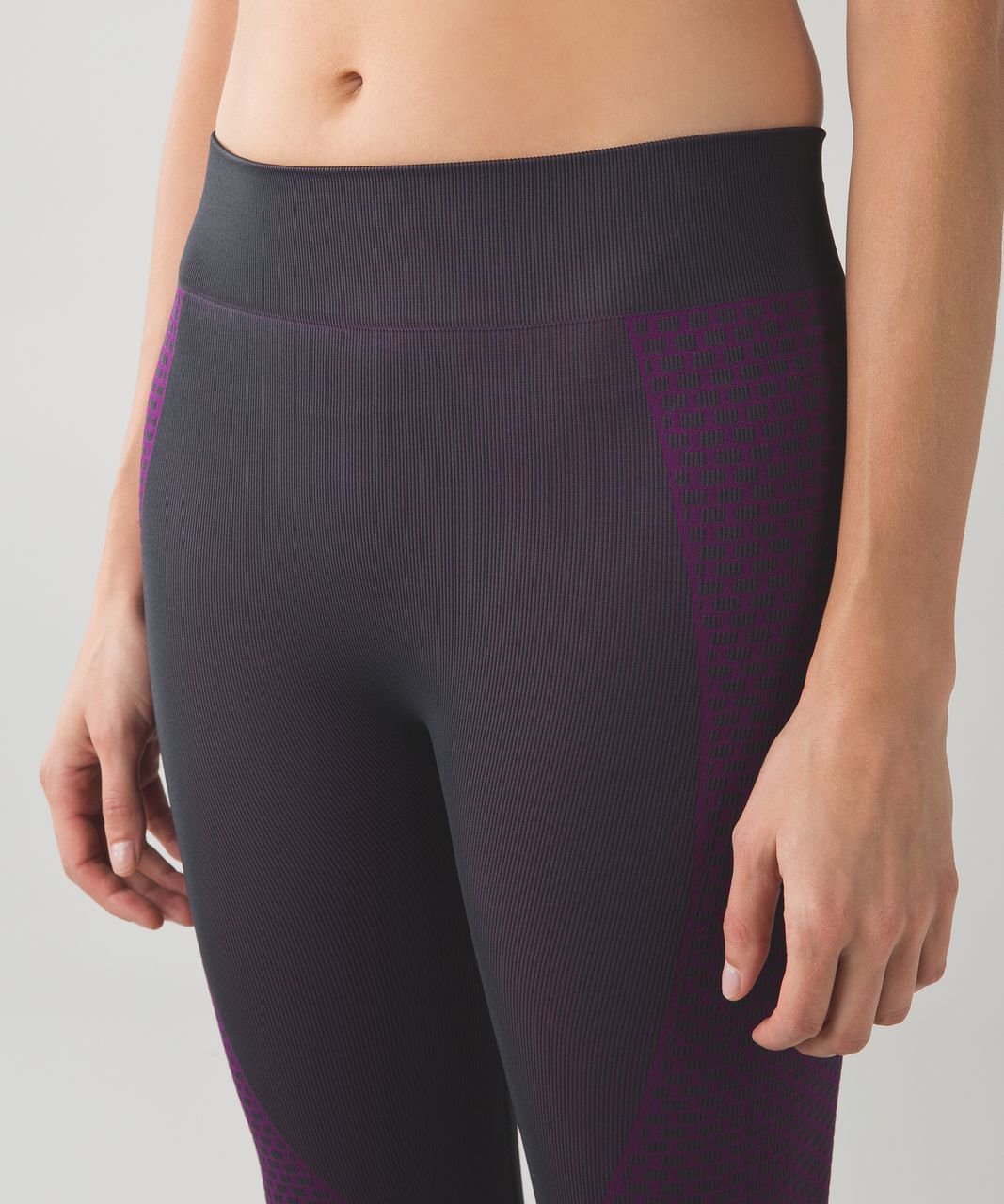 Lululemon About That Base Tight - Black / Tender Violet