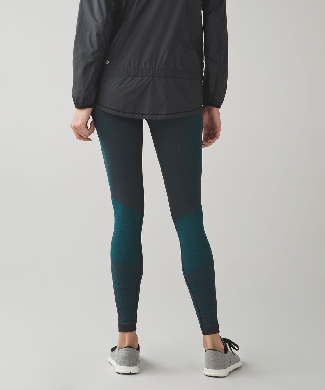 Lululemon About That Base Tight - Black / Forage Teal - lulu fanatics