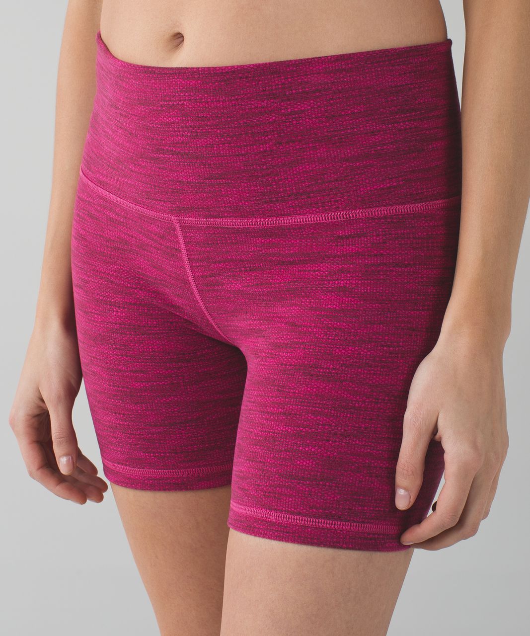 Lululemon Groove Short II (Roll Down - Regular) - Diamond Jacquard Berry Rumble Jewelled Magenta