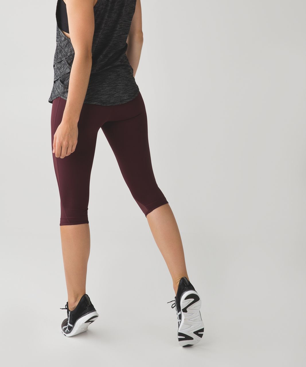 Lululemon Drop It Like It's Hot Crop - Bordeaux Drama