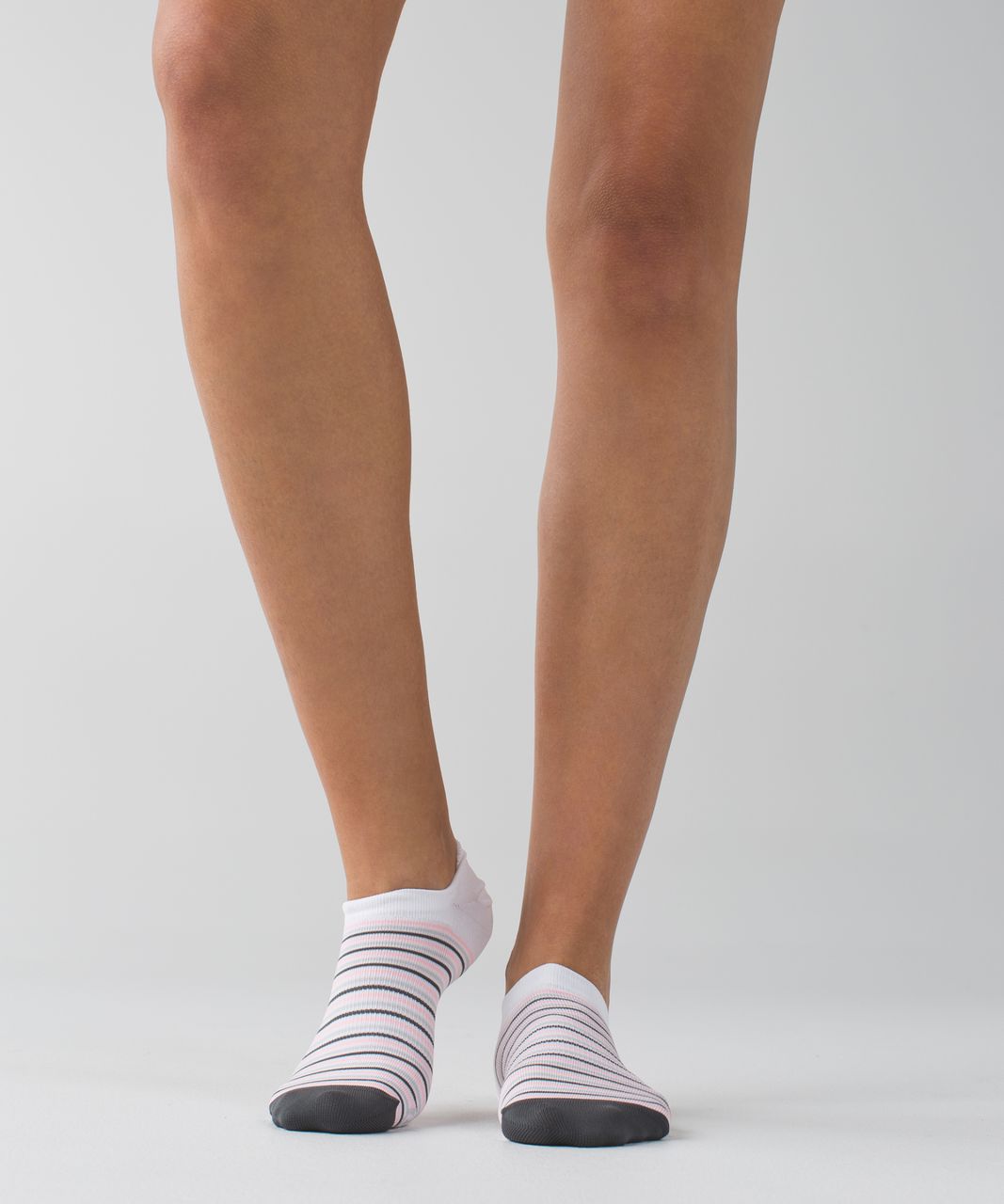 Lululemon Play All Day Sock - Silver Spoon / Bleached Coral / Deep Coal