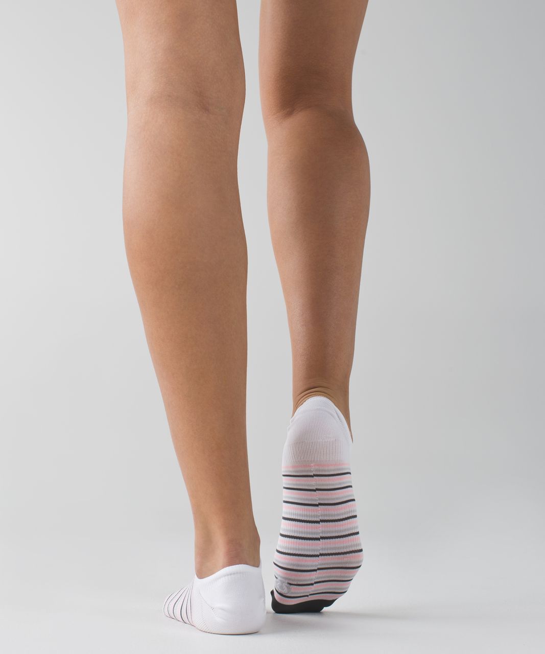 Lululemon Play All Day Sock - Silver Spoon / Bleached Coral / Deep Coal