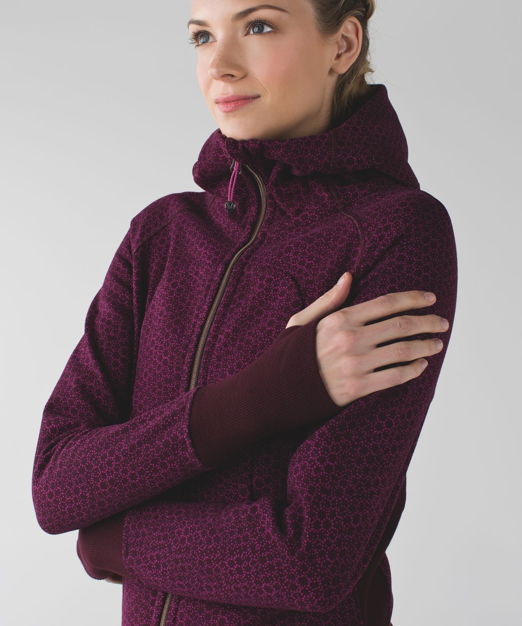 Lululemon Scuba Hoodie III - Star Pixel Raspberry Bordeaux Drama / Bordeaux Drama