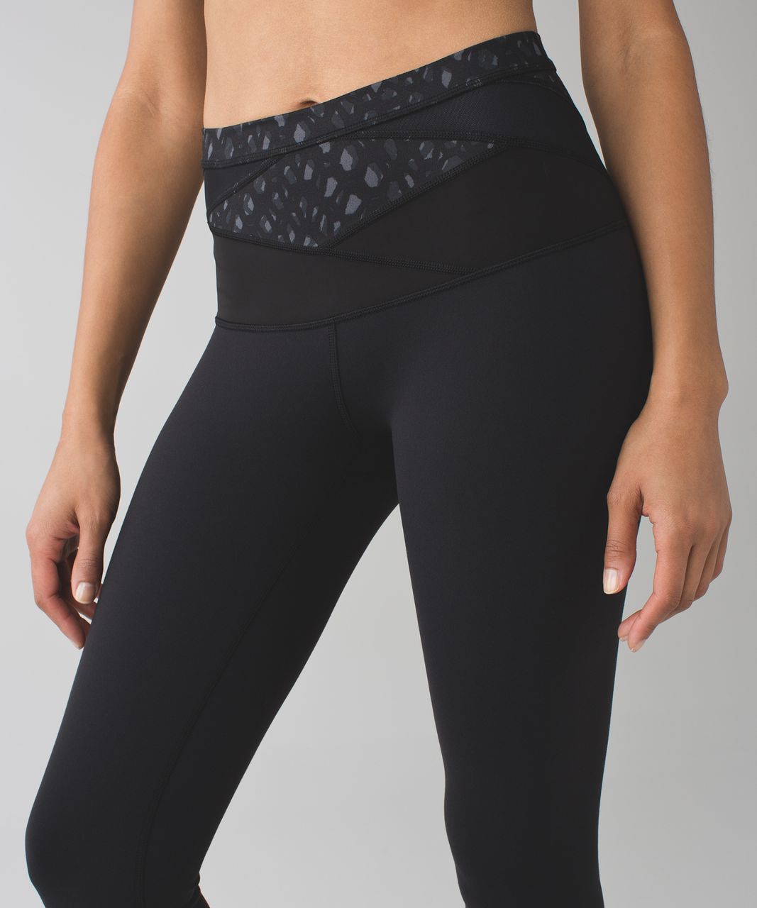 Lululemon Wunder Under Pant (Hi-Rise) *Full-On Luon - Black / Simply Lace Play Dark Slate Black / Millie Mesh Dark Slate Black