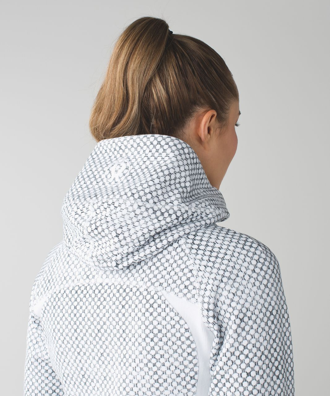 Lululemon Scuba Hoodie III - Dottie Eyelet White Black / White