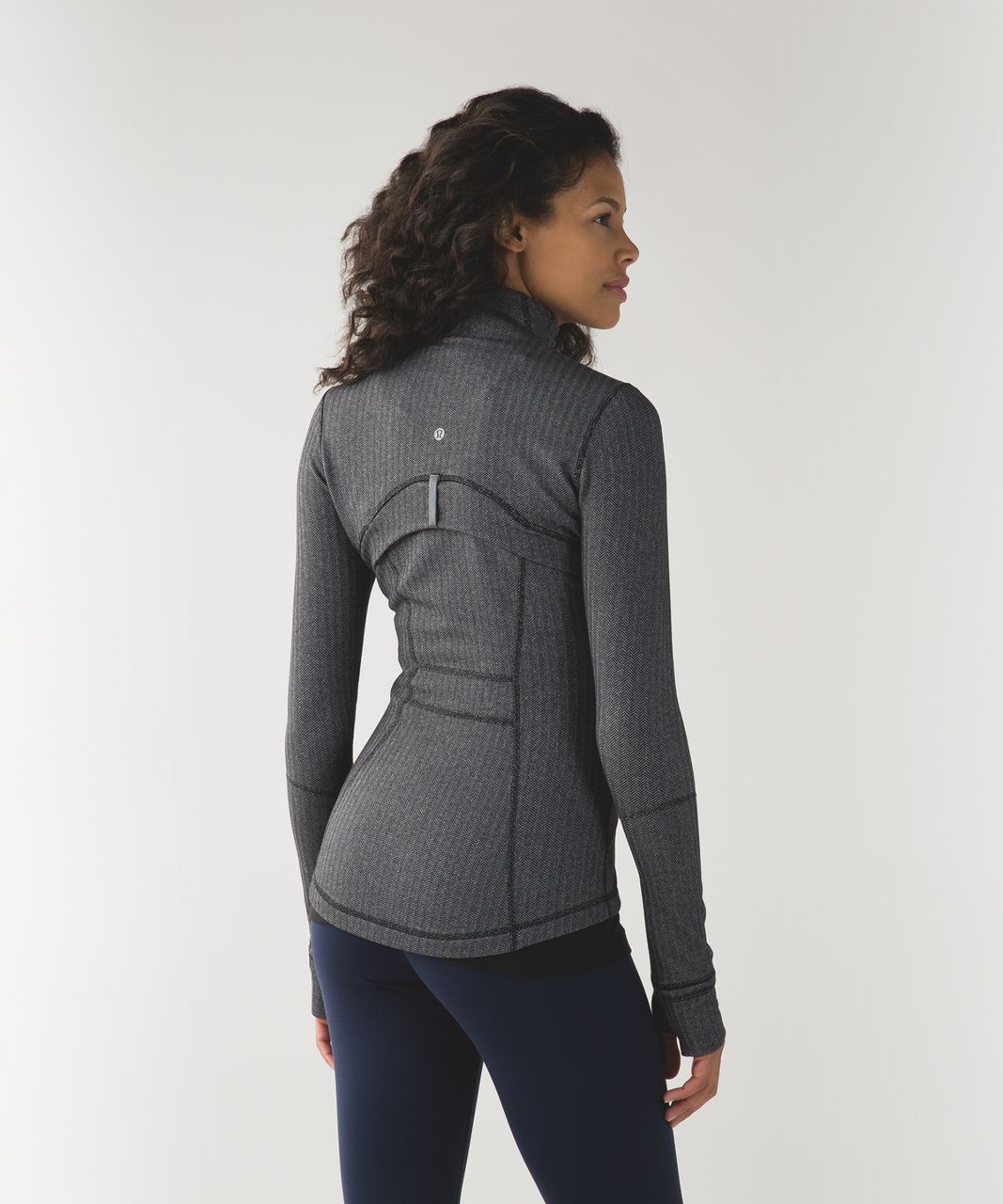 Lululemon Define Jacket - Heathered Herringbone Heathered Slate Black