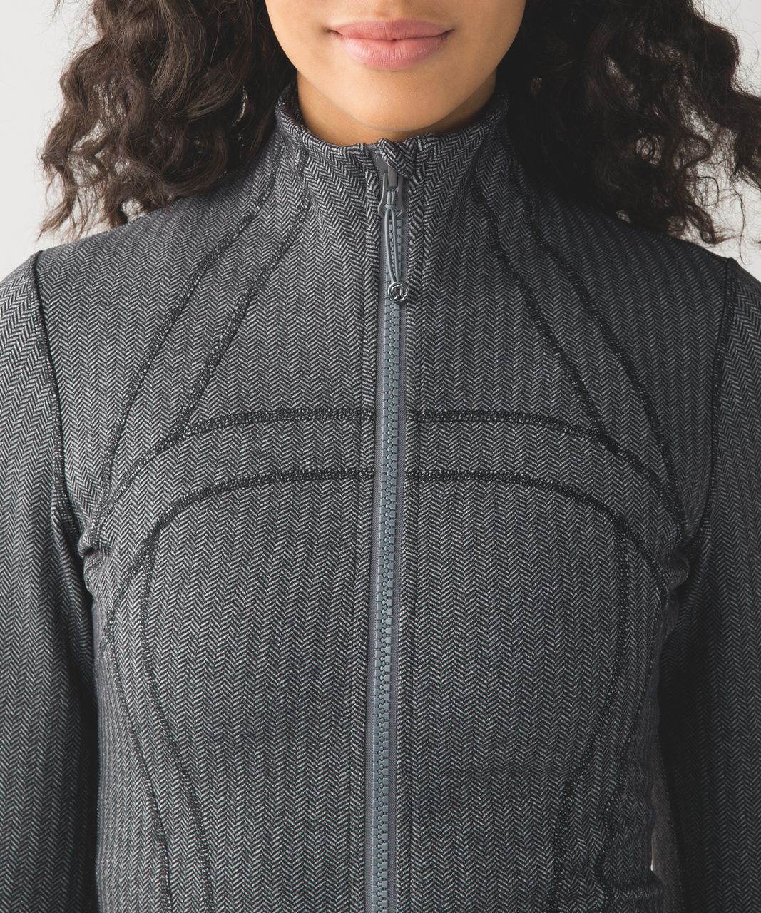 Lululemon Define Jacket - Heathered Herringbone Heathered Black Black  (First Release) - lulu fanatics