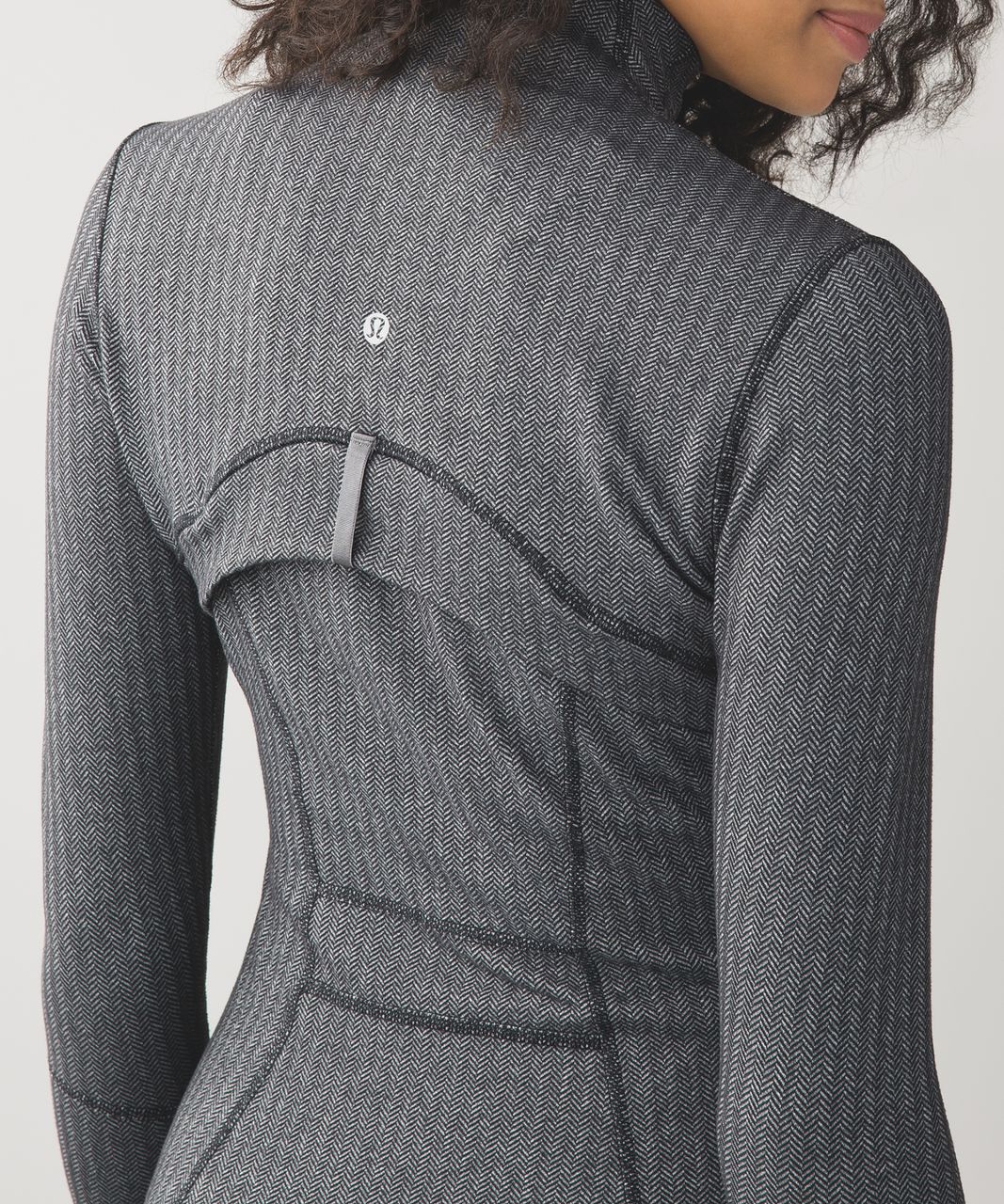 Lululemon Define Jacket - Heathered Herringbone Heathered Slate Black