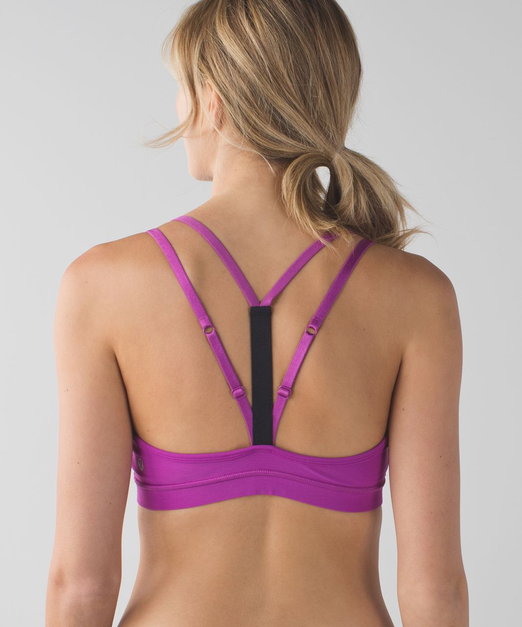 Lululemon Interval Bra *Silver - Ultra Violet / Black