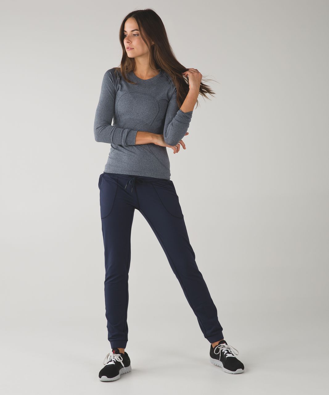 Lululemon Base Runner Pant III - Inkwell / Wee Stripe Inkwell Heathered Inkwell / Inkwell