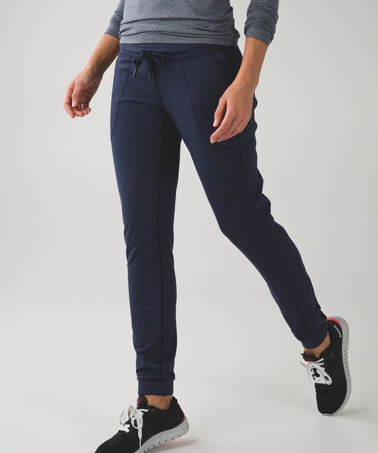 Lululemon Base Runner Pant - Wee Stripe Inkwell Heathered Inkwell ...