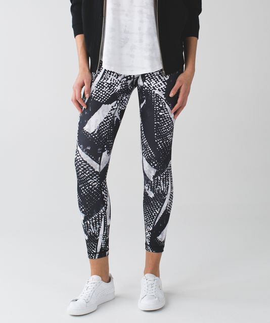 Lululemon heathered white slate herringbone high times pants - Agent  Athletica