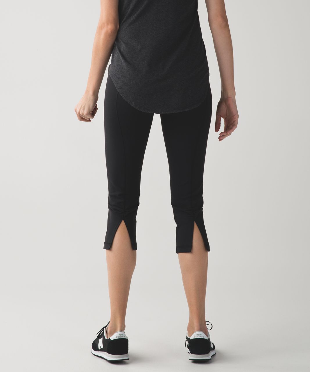 Lululemon Gather & Crow Crop II *Full-On Luon - Black / Pigment Wind White Multi