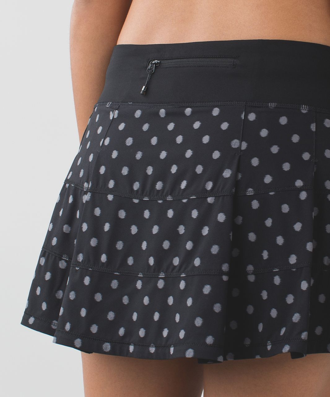 Lululemon Pace Rival Skirt II (Tall) *4-way Stretch - Ghost Dot Black Slate / Black