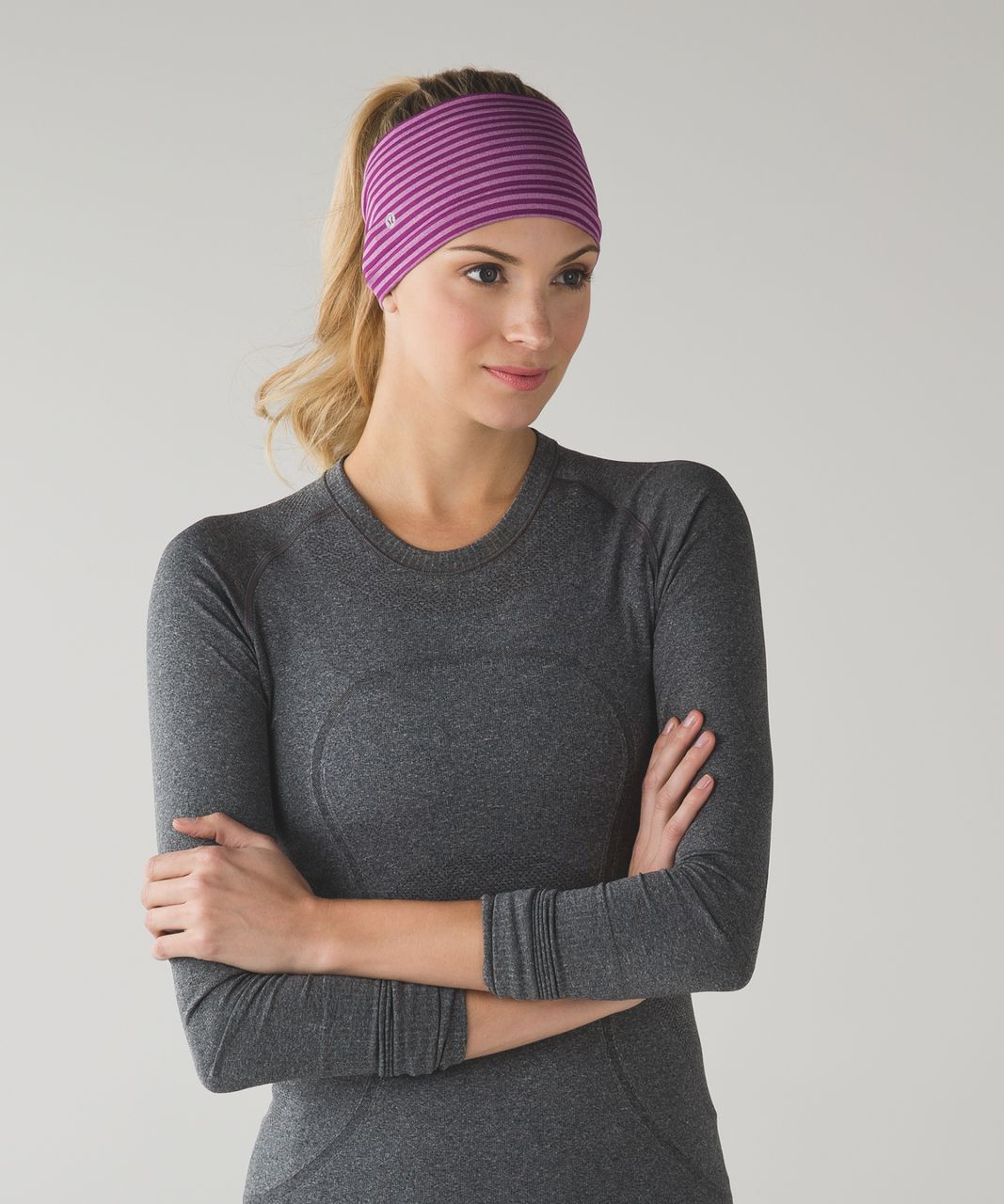 Lululemon Bangs Back Headwrap - Heathered Regal Plum