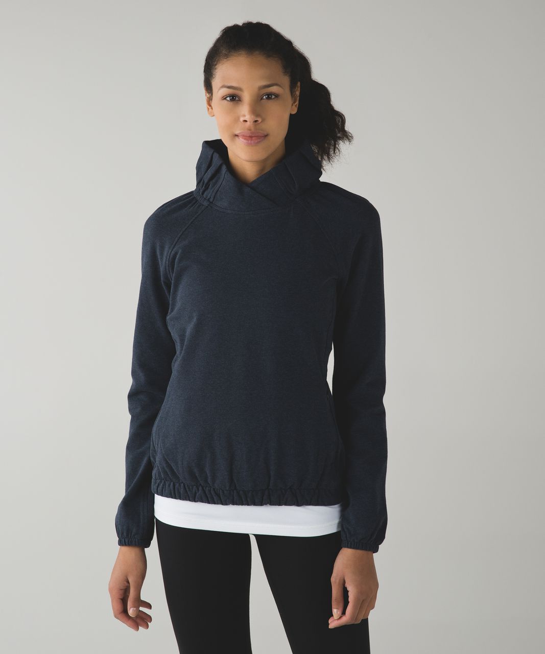 Lululemon After All Pullover - Heathered Naval Blue
