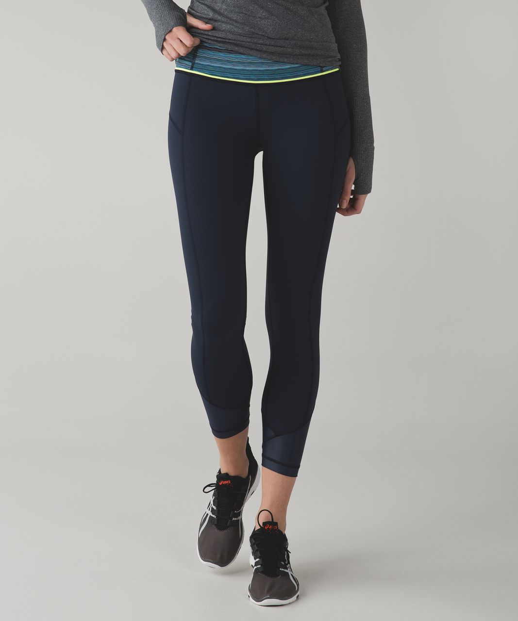 Lululemon Pace Queen Tight *Full-On Luxtreme - Inkwell / Space Dye Twist Naval Blue Peacock Blue