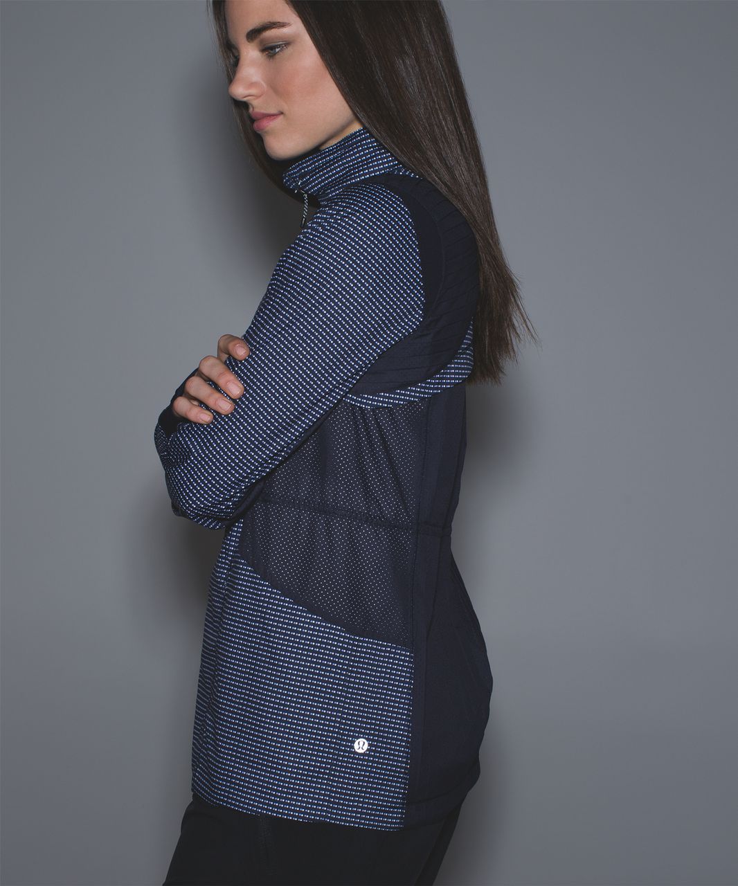 Lululemon Vent It Out Jacket - Double Dot Naval Blue Lullaby / Naval Blue