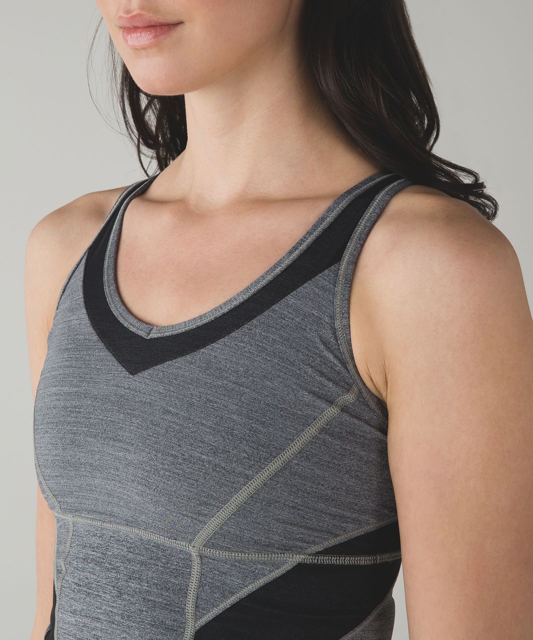 Lululemon Strap It Like It's Hot Tank - Space Dye Camo Black Dark Slate