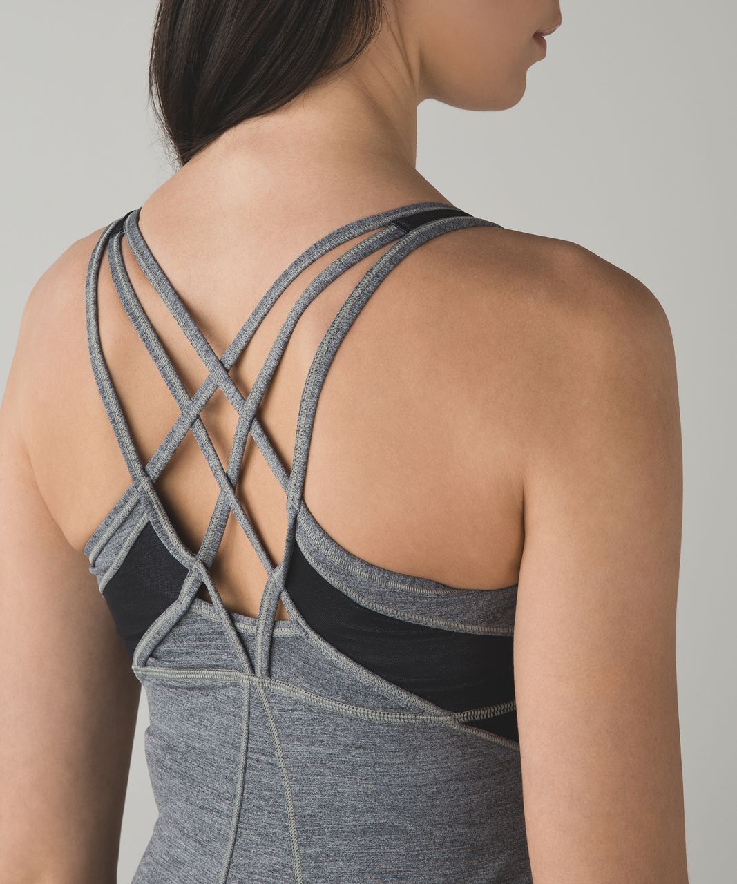 Lululemon Strap It Like It's Hot Tank - Space Dye Camo Black Dark Slate