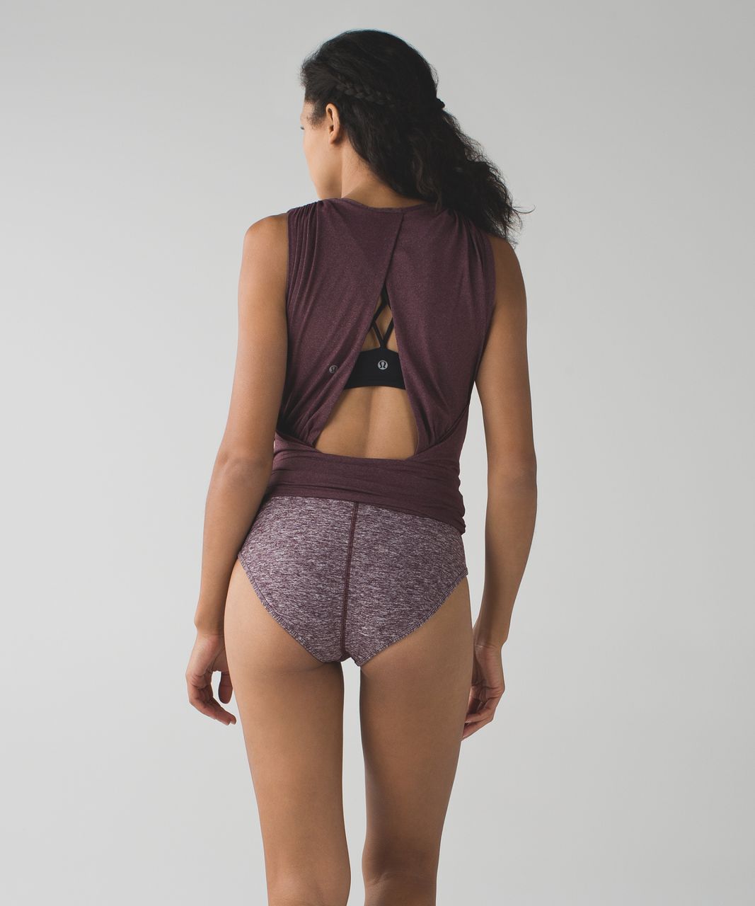 Lululemon Tonight's The Night Leotard - Heathered Bordeaux Drama