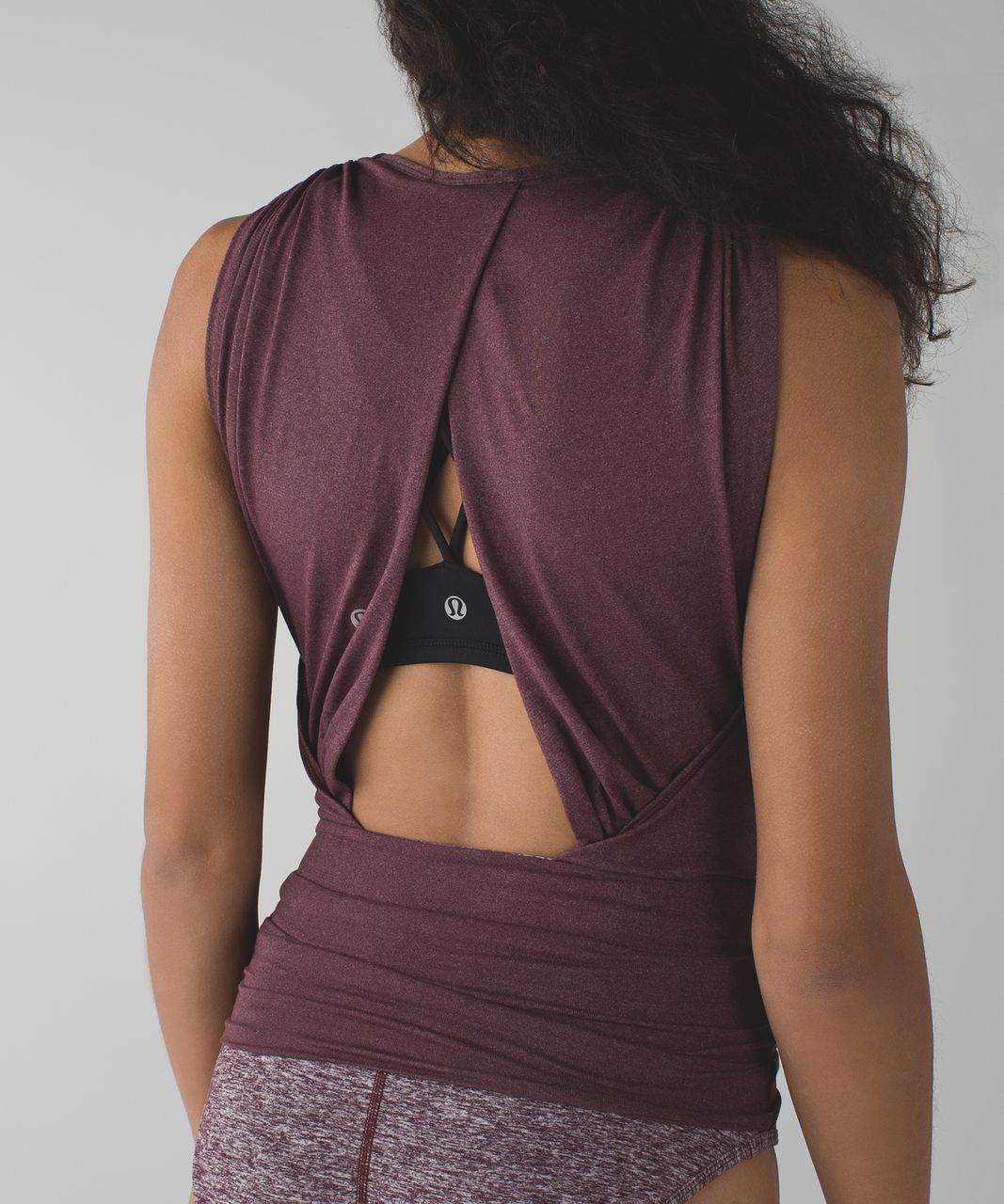 Lululemon Tonight's The Night Leotard - Heathered Bordeaux Drama