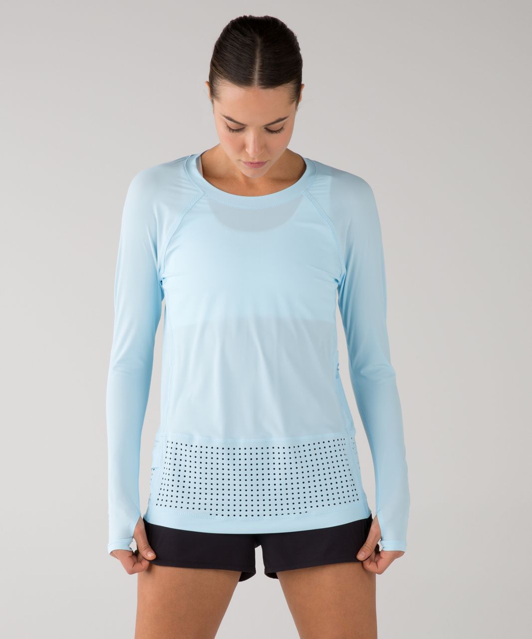 Lululemon Vent It Long Sleeve - Caspian Blue