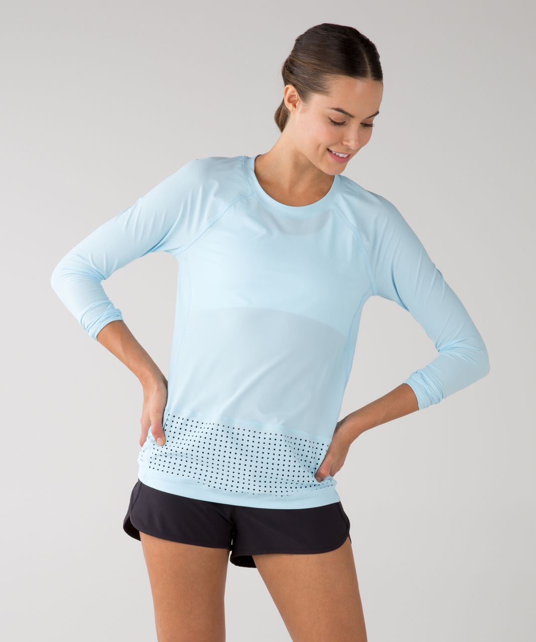 Lululemon Vent It Long Sleeve - Caspian Blue