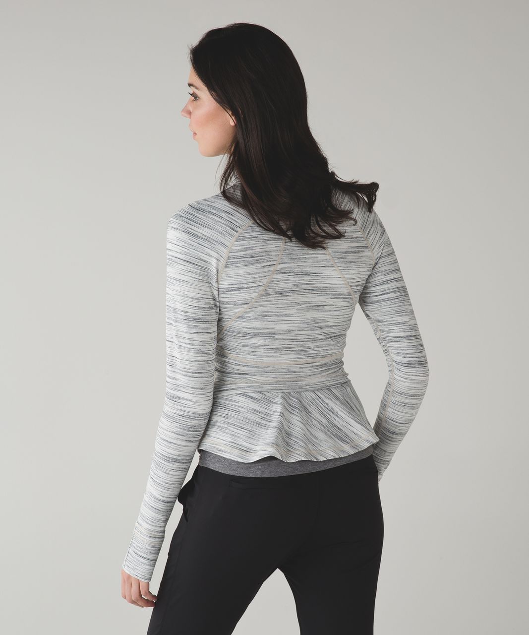 Lululemon Hustle In Your Bustle Jacket - Space Dye Camo White Silver Spoon