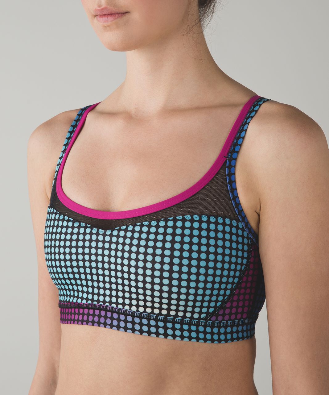 Lululemon Sweaty Endeavor Tank - Raspberry / Cosmic Dot White Multi / Black