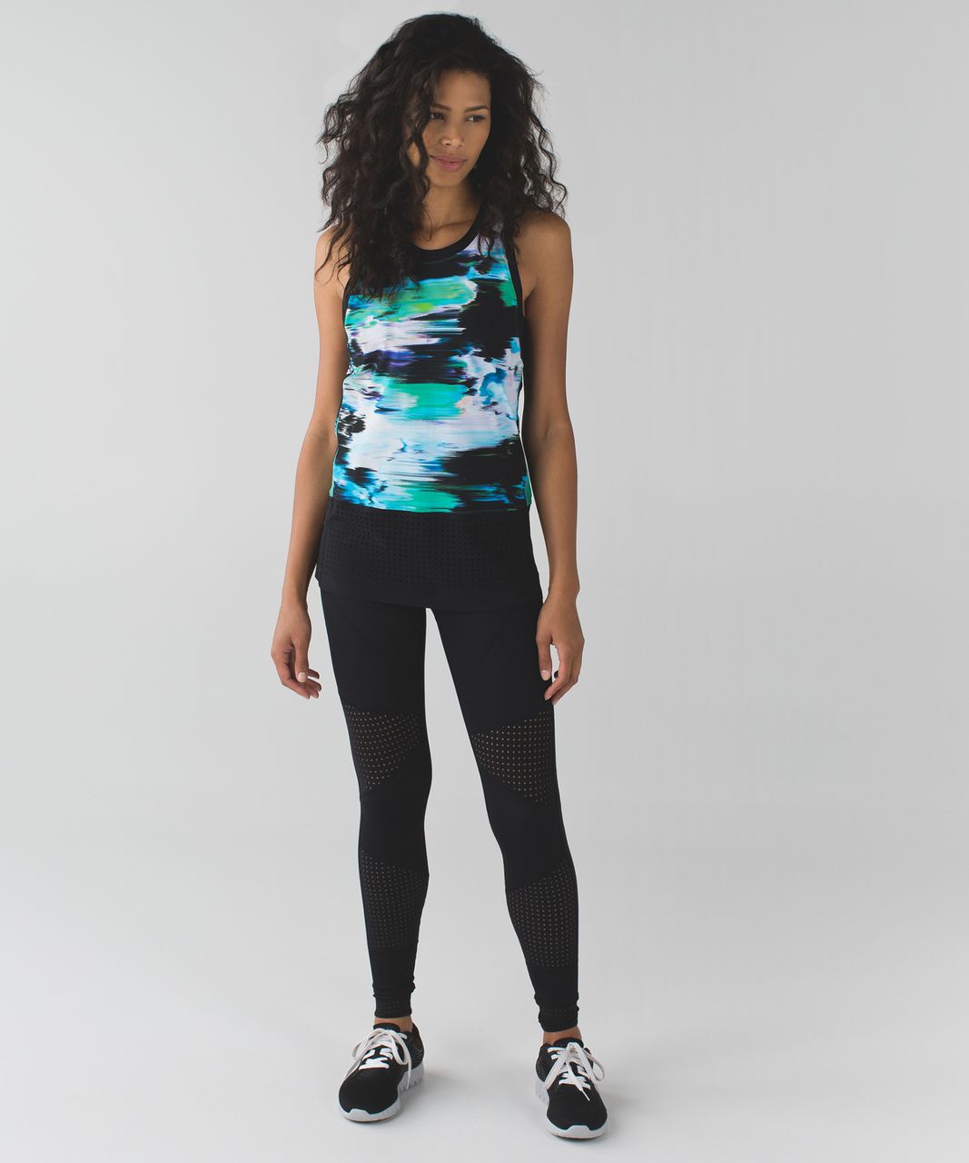 Lululemon Vent It Tank - Pigment Wind Dragonfly Multi / Black