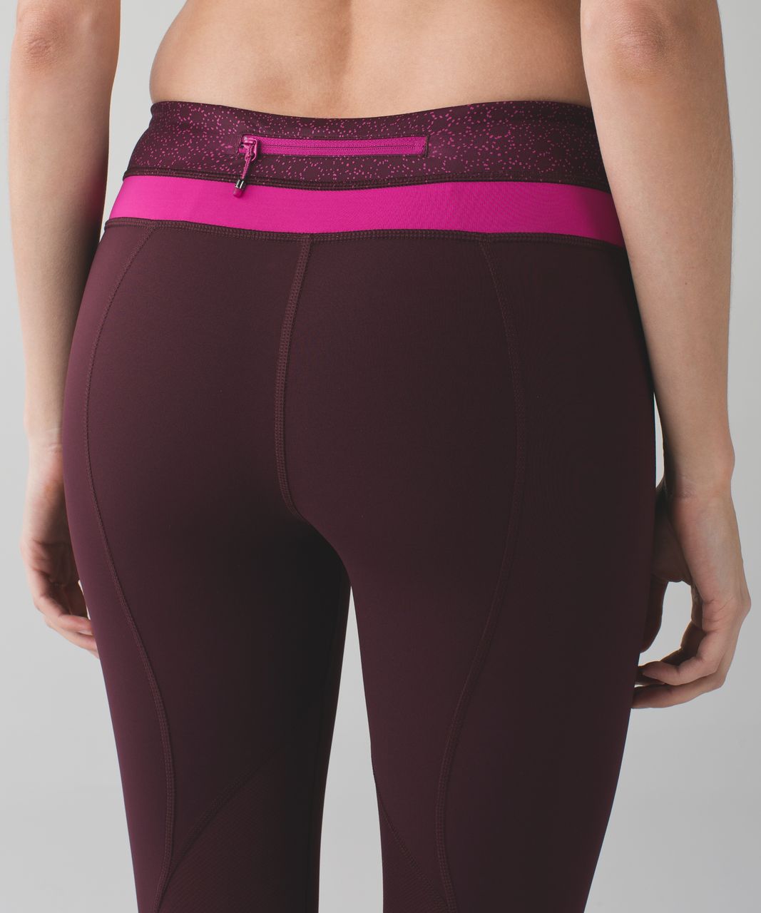 Lululemon Run:  Inspire Crop II *All Luxtreme - Bordeaux Drama / Star Pixel Raspberry Bordeaux Drama / Raspberry