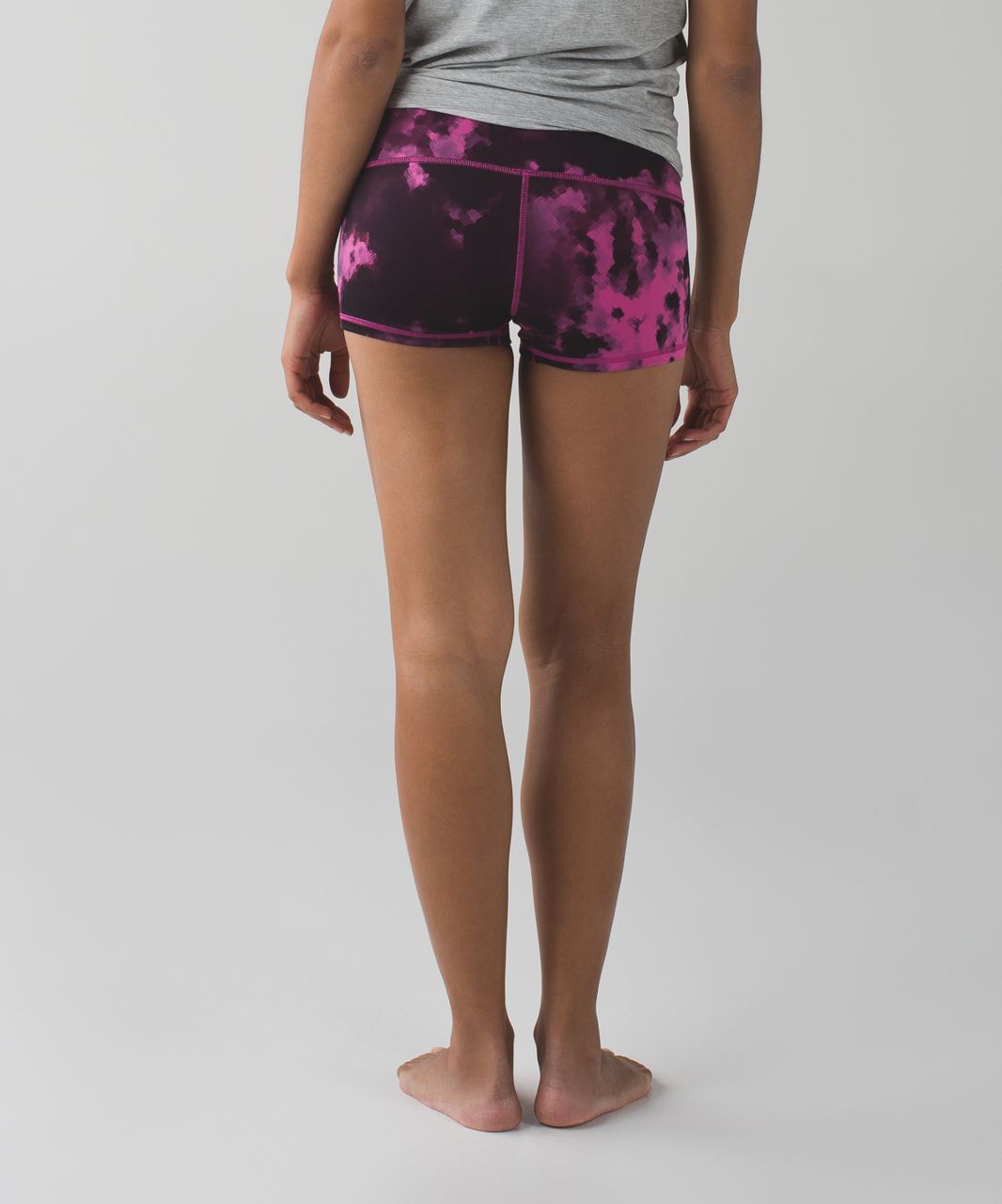 Lululemon Boogie Short (Roll Down) *Full-On Luon - Blooming Pixie Raspberry Black