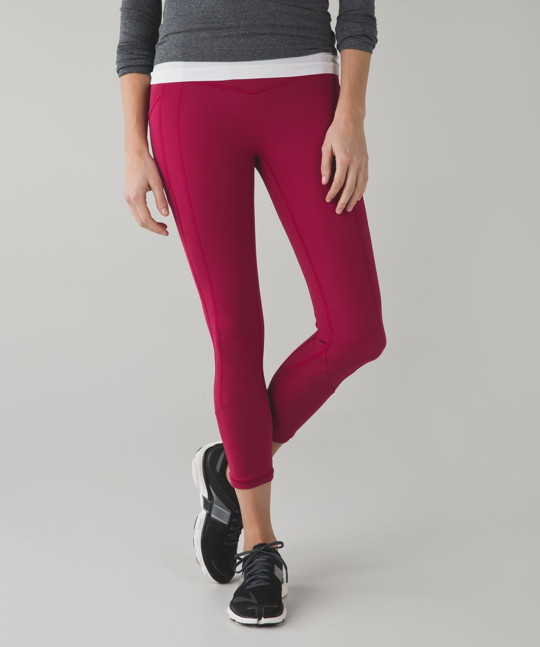 Lululemon All The Right Places Crop - Berry Rumble