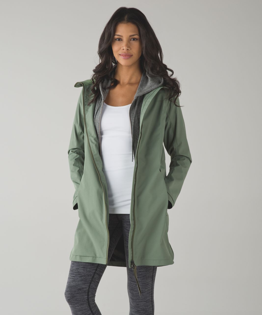 Lululemon Definitely Raining Jacket - Desert Olive