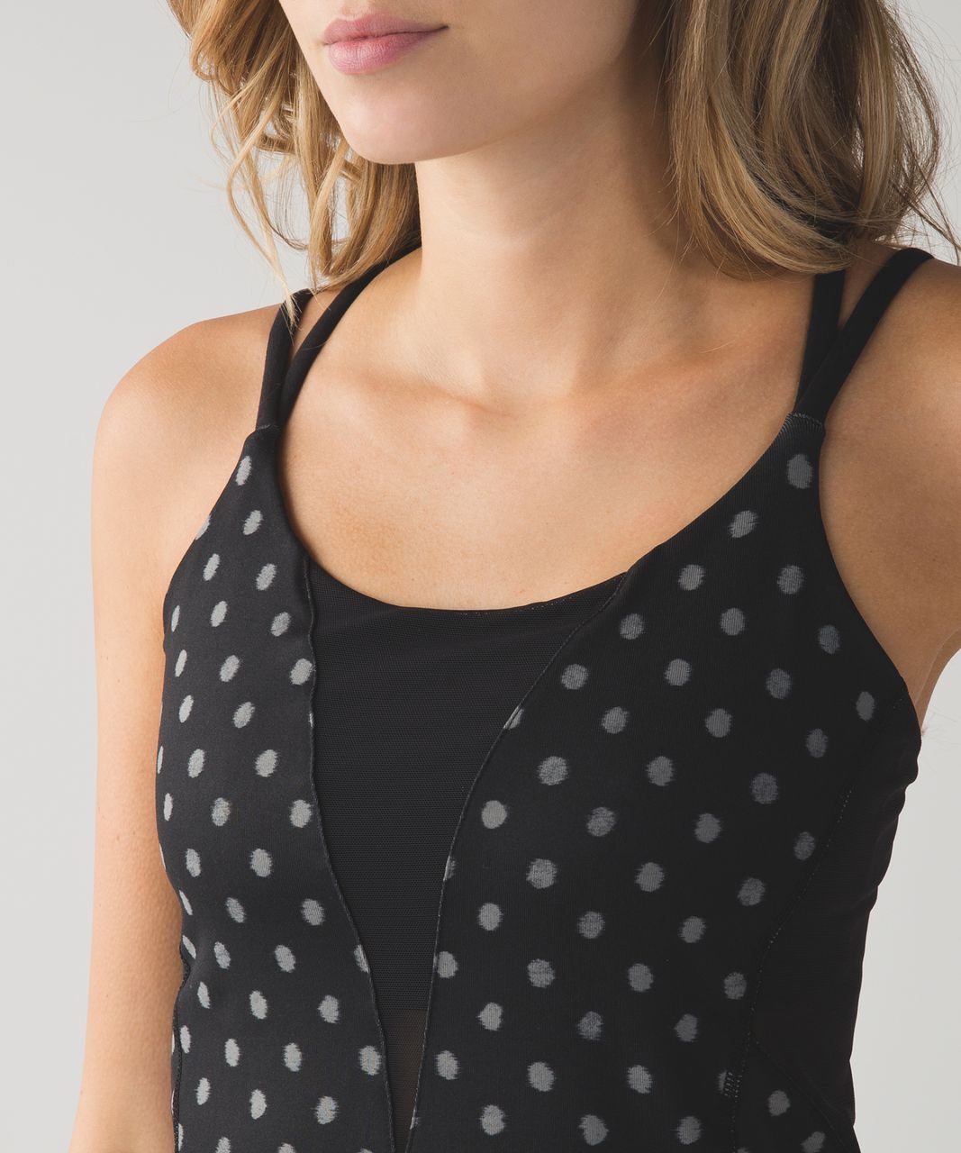 Lululemon Exquisite Tank - Ghost Dot Black Slate / Black